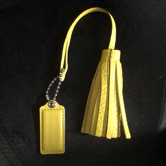Coach Accessories - Coach Hang Tag & Leather Tassel